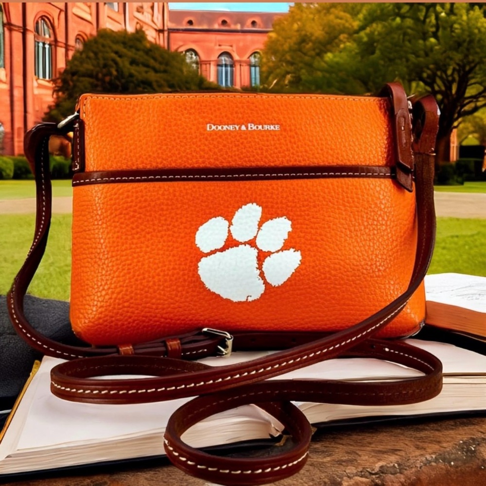 Dooney & Bourke NCAA Clemson Ginger Crossbody Shoulder Bag